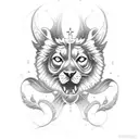 Crie uma tatuagem com uma frase religiosa onde as letras devem ser estilizadas. A frase é "Ainda que eu ande pelo vale d tattoo design idea