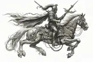 hussars soldier cursed thunder tattoo design idea