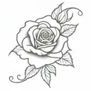 grateful dead rose tattoo design idea