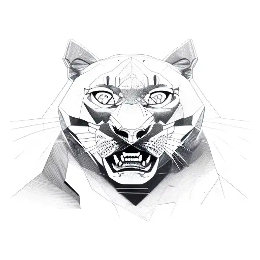 Panther tattoo design idea