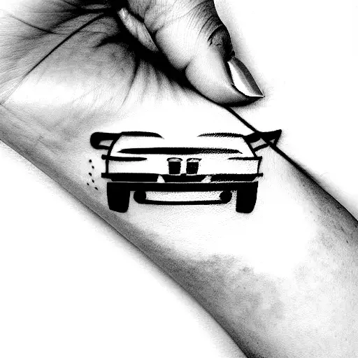 bmw e30 tattoo design idea