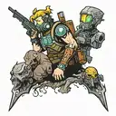 fallout, skyrim, final fantasy, borderlands, league of legends tattoo design idea
