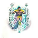 xmen featuring colossus, beast, gambit, and iceman tattoo design idea