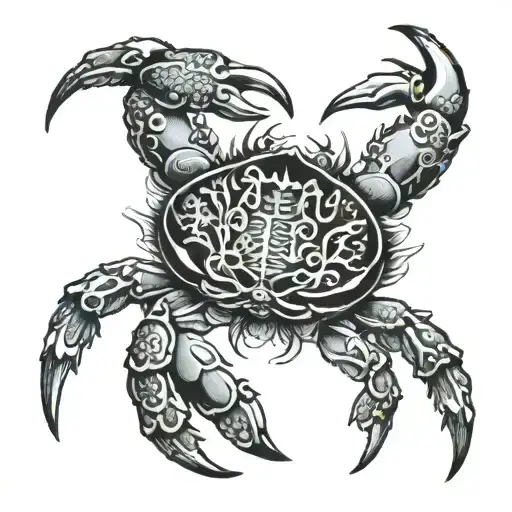 crab tattoo design idea