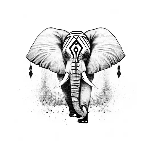 Tribal Elephant Sticker | Zazzle