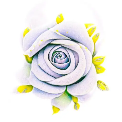 downy yellow violet flower tattoo tattoo design idea