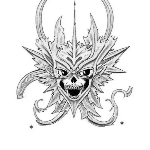 black clover, asta and sister lily marriage tattoo design idea