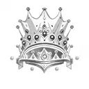 Kirby with crown tattoo design idea