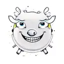 A whimsical design of a cupcake riding a skateboard, with a mischievous expression tattoo design idea