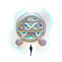 cyber sigilism tattoo design idea