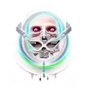 cyber sigilism tattoo design idea
