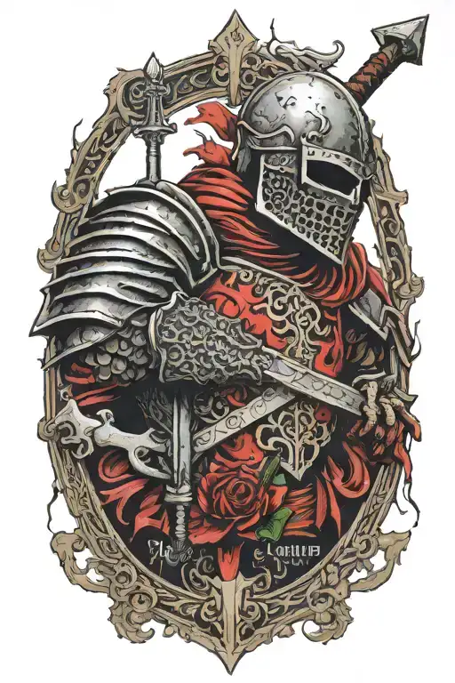 Dark Souls sign with berserk brand of sacrifice tattoo design idea