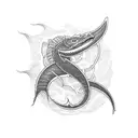 leviathan cross tattoo design idea