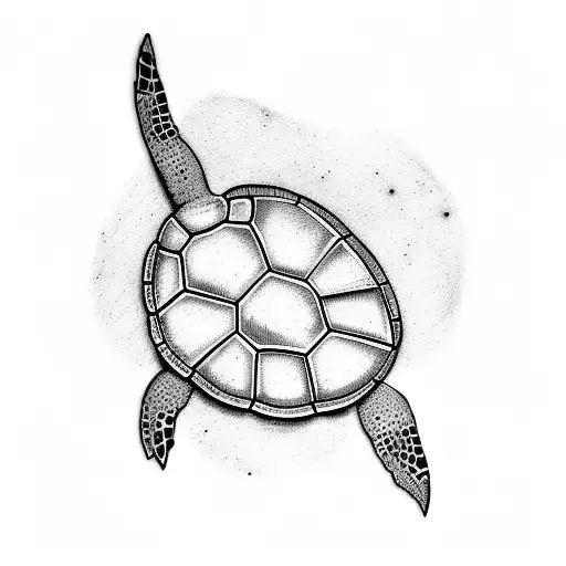 Turtle tattoo design idea