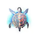 Turtle tattoo design idea