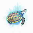 Turtle tattoo design idea