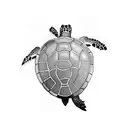 Turtle tattoo design idea