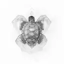Turtle tattoo design idea