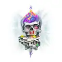 You believe you've cheated death tattoo design idea