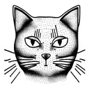 math inspired cat tattoo design idea