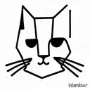 math inspired cat tattoo design idea