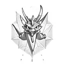 spyro the dragon catching gems tattoo design idea