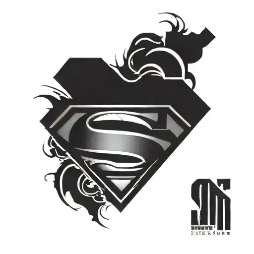 Superman logo incorporated into the design tattoo design idea