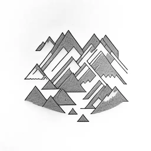 mountains Denver nuggets tattoo design idea