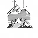 mountains Denver nuggets tattoo design idea