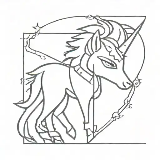 Twilight princess themed 1x1 inch line tattoo tattoo design idea