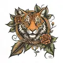 Create a small elegant tattoo that wraps together my strength, my love for the outdoors, and my love for God.   tattoo design idea