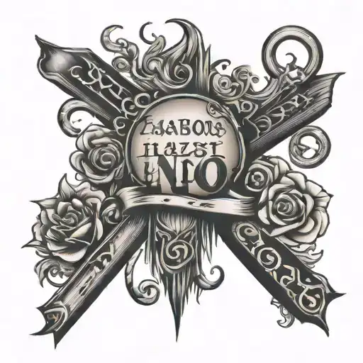 text written tattoo design idea