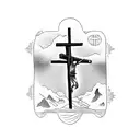 Jesus carrying cross tattoo design idea