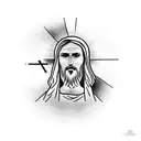 Jesus carrying cross tattoo design idea