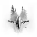 humpback whale tattoo design idea