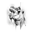 Camel tattoo design idea