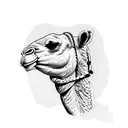 Camel tattoo design idea
