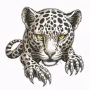 mechanical jaguar tattoo design idea