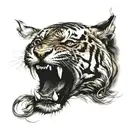 tiger claw mark tattoo design idea