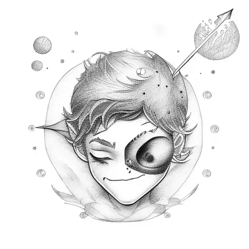 peter pan tattoo design idea