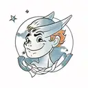 peter pan tattoo design idea