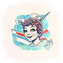 peter pan in wendy's window overlooking london   tattoo design idea