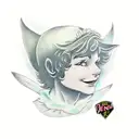 peter pan in wendy's window overlooking london   tattoo design idea