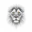 angry lion  tattoo design idea