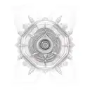 Prithvi written in Sanskrit  tattoo design idea