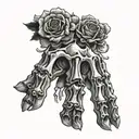 skeleton hand tattoo tattoo design idea