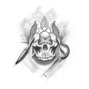 la petite mort tattoo design idea