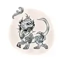 Foo Dog tattoo design idea