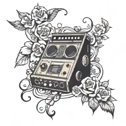 Audio console tattoo design idea