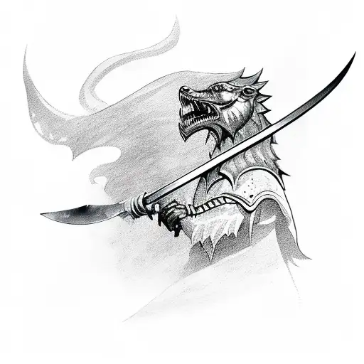 longclaw sword In the game of thrones serie tattoo design idea